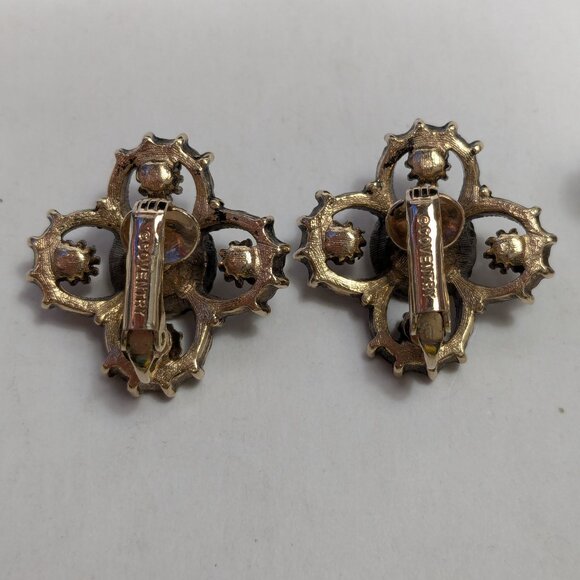 Clip On Earring Lot 3 Sets Monet Sarah Coventry 1 Matching Ring Wedding Party - Picture 8 of 16